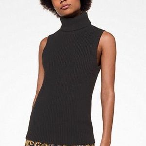 Michael Kors Rib Turtleneck tank top